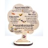 "Houten boom 14x10cm ""Bidden met de Heiligen"""