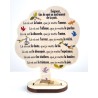 "Houten boom 14x10cm St. Francois