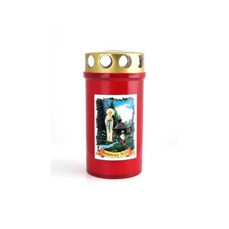 20 Bougies paraffine NR3 avec couvercle cuivré disponible en blanc ou rouge avec ou sans image