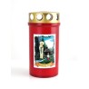 20 Bougies paraffine NR3 avec couvercle cuivré disponible en blanc ou rouge avec ou sans image