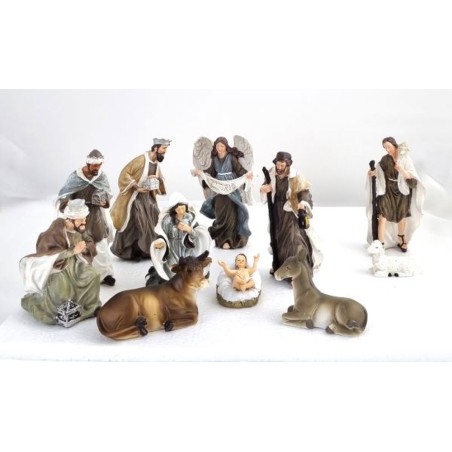 Crèche résine 11 sujets
