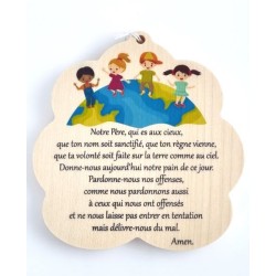 Decor wolk Kind met twee gezichten 11x11cm