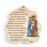 Dubbelzijdige Heilige Familie wolkdecoratie 11x11cm