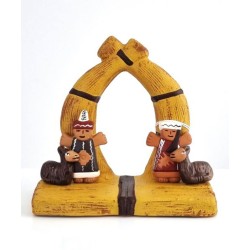 Kerststal kinderblok van terracotta 2 model