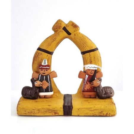 Kerststal kinderblok van terracotta 2 model