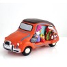 Crèche 2CV en terre cuite rouge