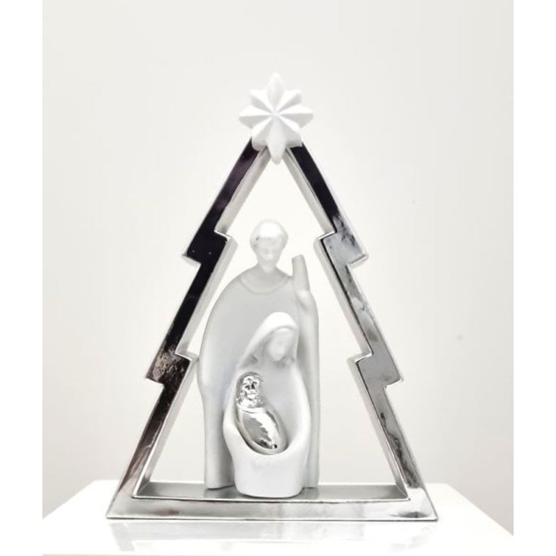Statue Sainte Famille stylisée 20x14cm