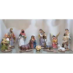 Crèche résine 10 sujets