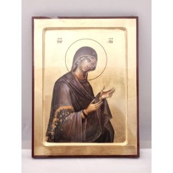 Icône incurvée 24x30cm Vierge en prière