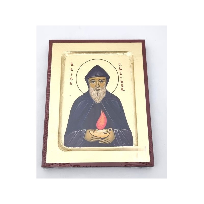 Icône incurvée 14x18cm St Charbel