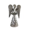 Engel met rozen metalen kandelaar 22cm (handgemaakt in Haïti)