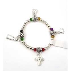 Bracelet avec des perles de couleur nacre de 6 mm