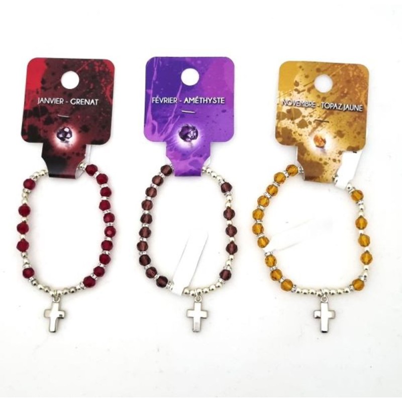 Bracelet mensuel. disponible en 12 couleurs différentes en fonction du mois