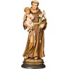 Statue St. Antoine 13cm en bois d'érable coloré