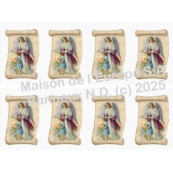 Guardian Angel (Perkament) Stickers 8 / A4 10x6,8 cm    