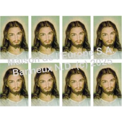 Gezicht van Jesus Stickers 8 / A4 10x6,8 cm    