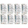 De Liefde Vergaat Nooit Stickers 8/A4 10x6.8 cm