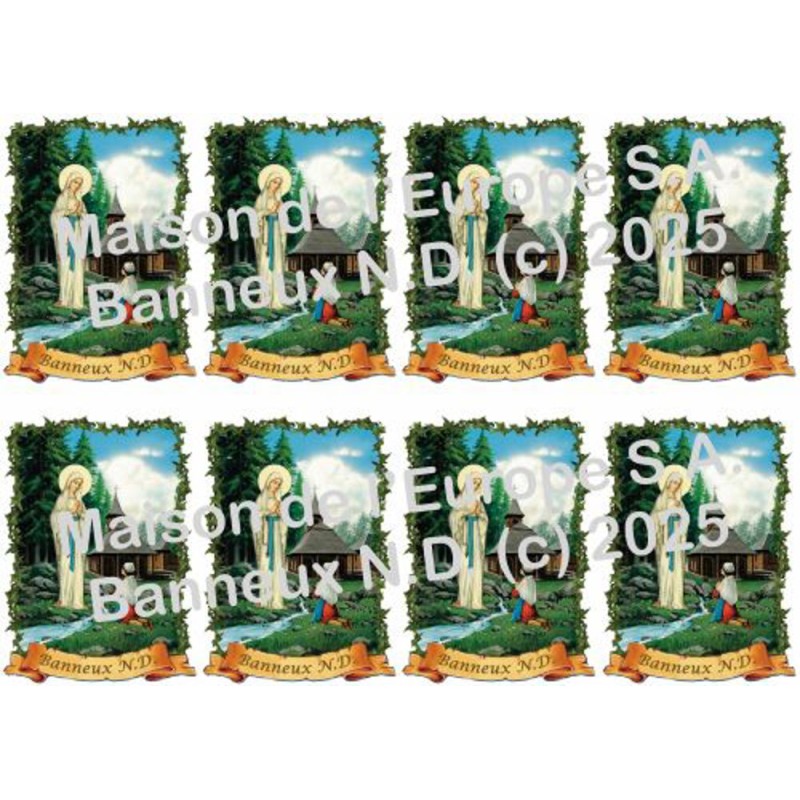 Banneux Sapin Stickers 8/A4 10x6.8 cm