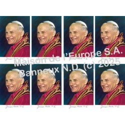 Papa John Paul II Stickers 8 / A4 10x6,8 cm    
