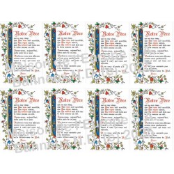 Onze Vaderstickers 8/A4 10x6,8 cm