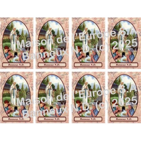 Banneux  Stickers 8/A4 10x6.8 cm