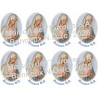 Oval sticker 8/A4 10x6.8 cm