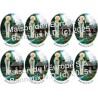 Banneux Ovale Stickers 8/A4 10x6,8 cm
