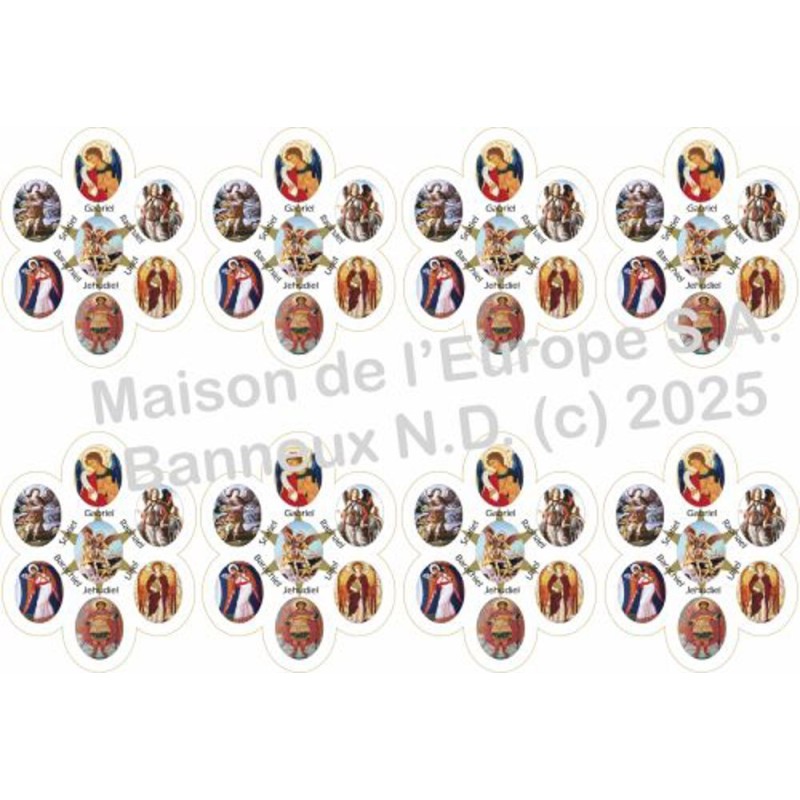 7 Aartsengelenstickers 8/A4 10x6,8 cm 7 Aartsengelenstickers 8/A4 10x6,8 cm