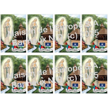 Banneux  Stickers 8/A4 10x6.8 cm