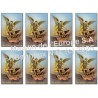 Saint Michel Archange (cape dorée)   Stickers 8/A4 10x6.8 cm