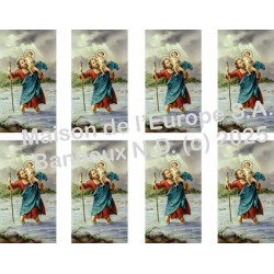 Sint-Christophe Stickers 8 / A4 10x6,8 cm    