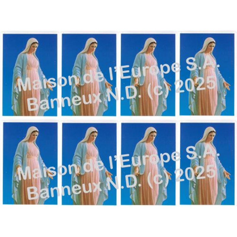 Medjugorje bustestickers 8/A4 10x6,8 cm