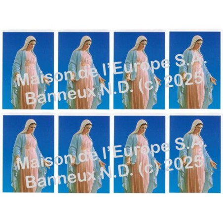 Medjugorje buste  Stickers 8/A4 10x6.8 cm