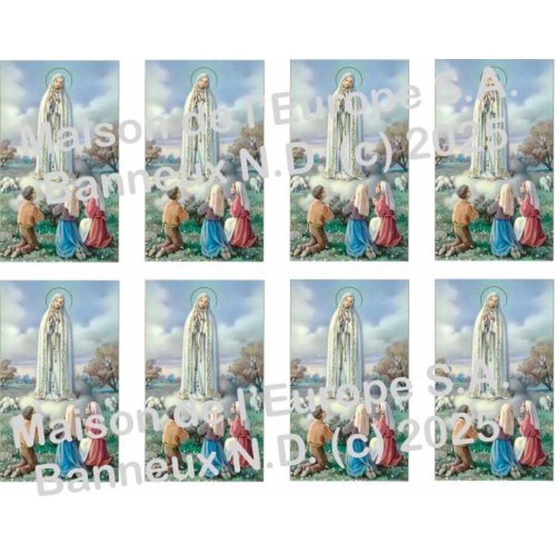 ND de Fatima Stickers 8/A4 10x6.8 cm