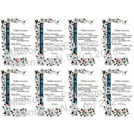 Wees Gegroet Maria Stickers 8 / A4 10x6,8 cm    