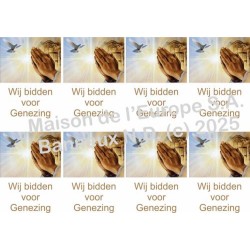 Nous prions pour une guérison NL Stickers 8/A4 10x6.8 cm