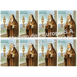 Saint Clare-stickers 8/A4 10x6,8 cm