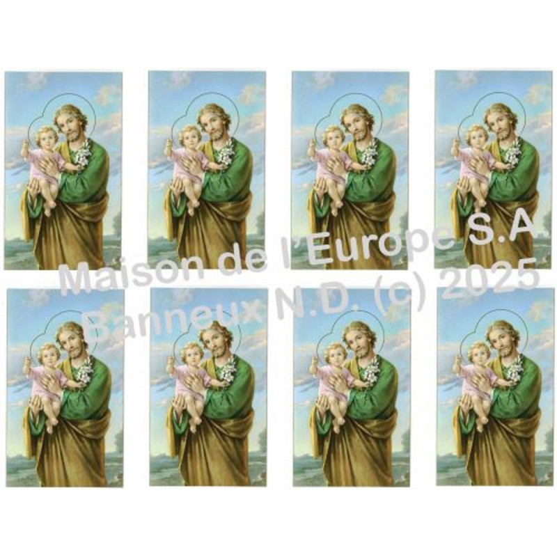 Saint Joseph + Enfant  Stickers 8/A4 10x6.8 cm