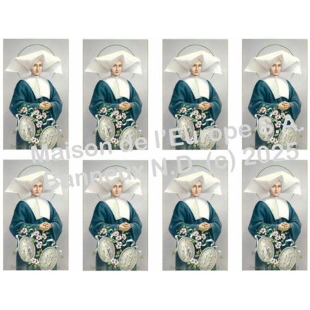 Sainte Catherine Laboure Stickers 8/A4 10x6.8 cm