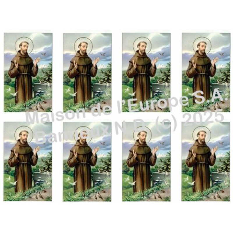 Saint François   Stickers 8/A4 10x6.8 cm