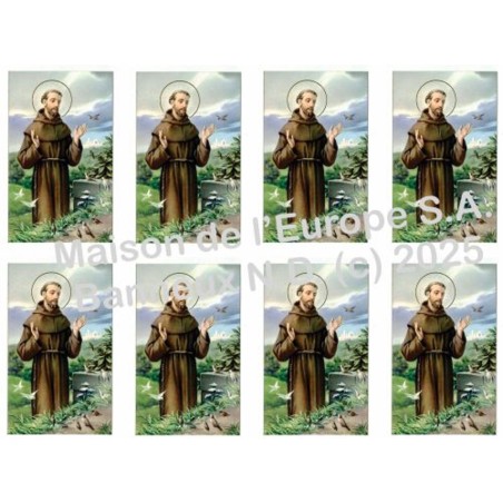 Saint François   Stickers 8/A4 10x6.8 cm
