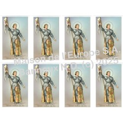 Jeanne d'Arc-stickers 8/A4 10x6,8 cm