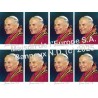 Papa John Paul II Stickers 8 / A4 10x6,8 cm    