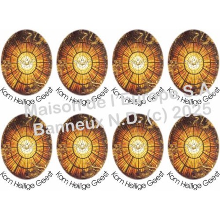 Saint Esprit/Texte NL Stickers 8/A4 10x6.8 cm