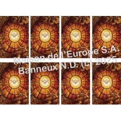 Colombe Saint Esprit Stickers 8/A4 10x6.8 cm