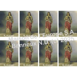 Heilige Agatha Stickers 8/A4 10x6.8 cm
