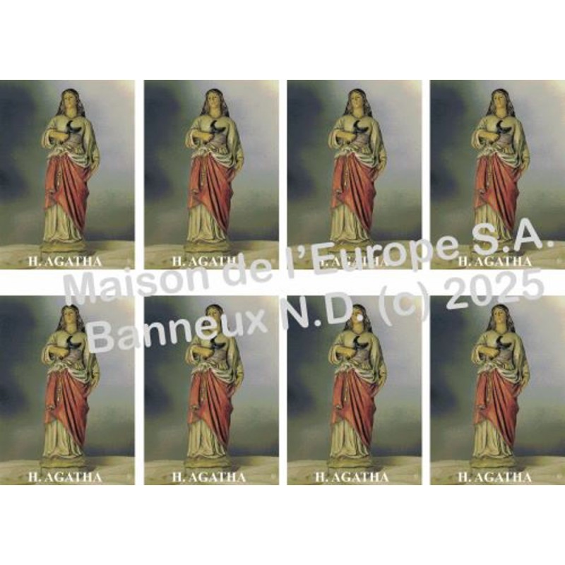 Sainte Agathe  Stickers 8/A4 10x6.8 cm