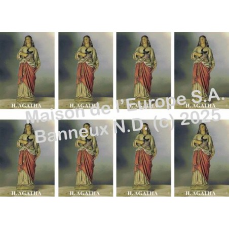 Sainte Agathe  Stickers 8/A4 10x6.8 cm