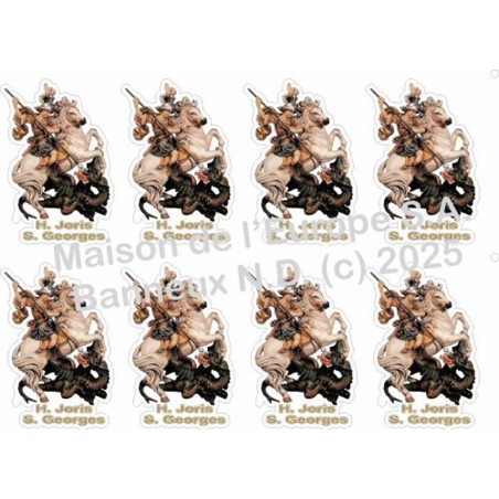 Saint Georges Stickers 8 / A4 10x6,8 cm    