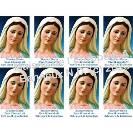 Maagd Maria / Tekst NL Stickers 8 / A4 10x6,8 cm    